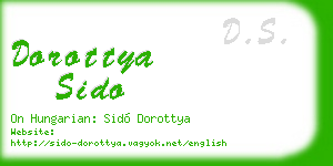 dorottya sido business card